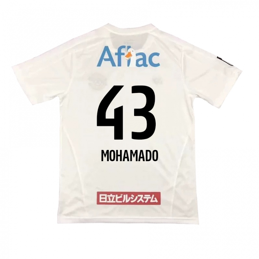 Mænd Faruzansana Mohamado #43 Hvid Sort Udebane Spillertrøjer 2024/25 Trøje T-Shirt