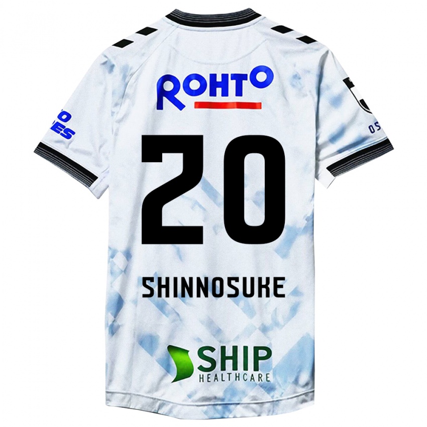 Mænd Shinnosuke Nakatani #20 Hvid Sort Udebane Spillertrøjer 2024/25 Trøje T-Shirt