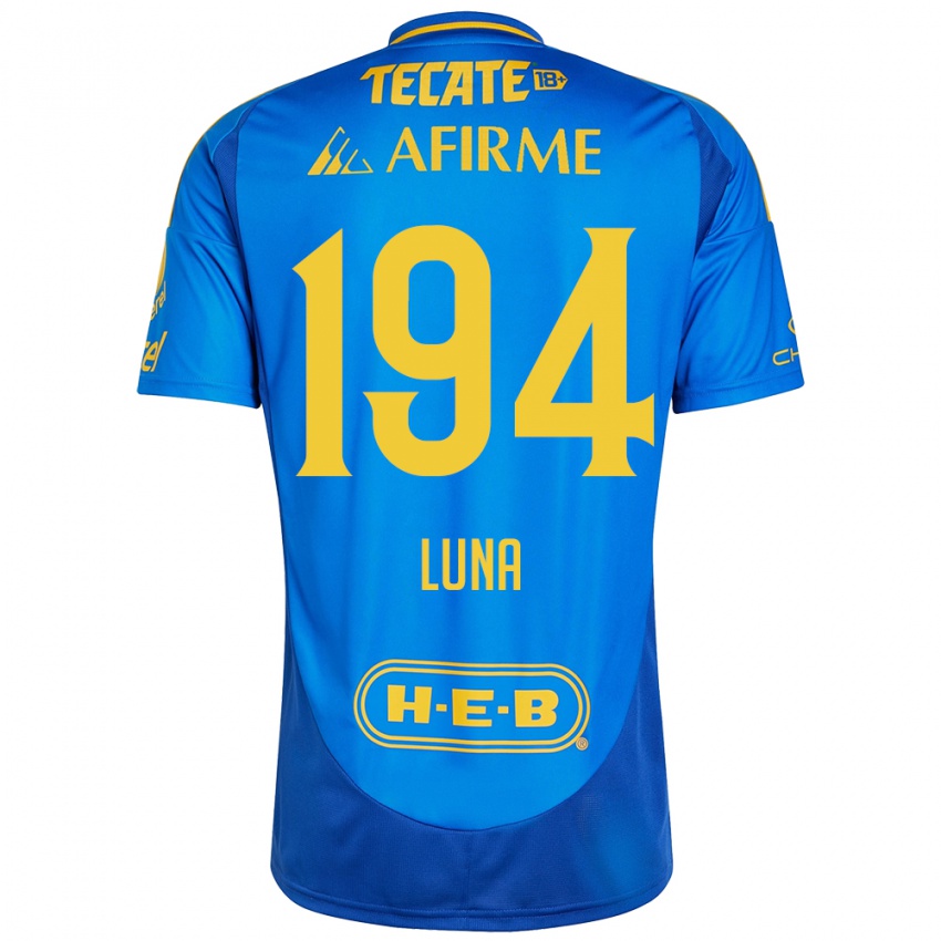 Mænd Juan Luna #194 Blå Gul Udebane Spillertrøjer 2024/25 Trøje T-Shirt