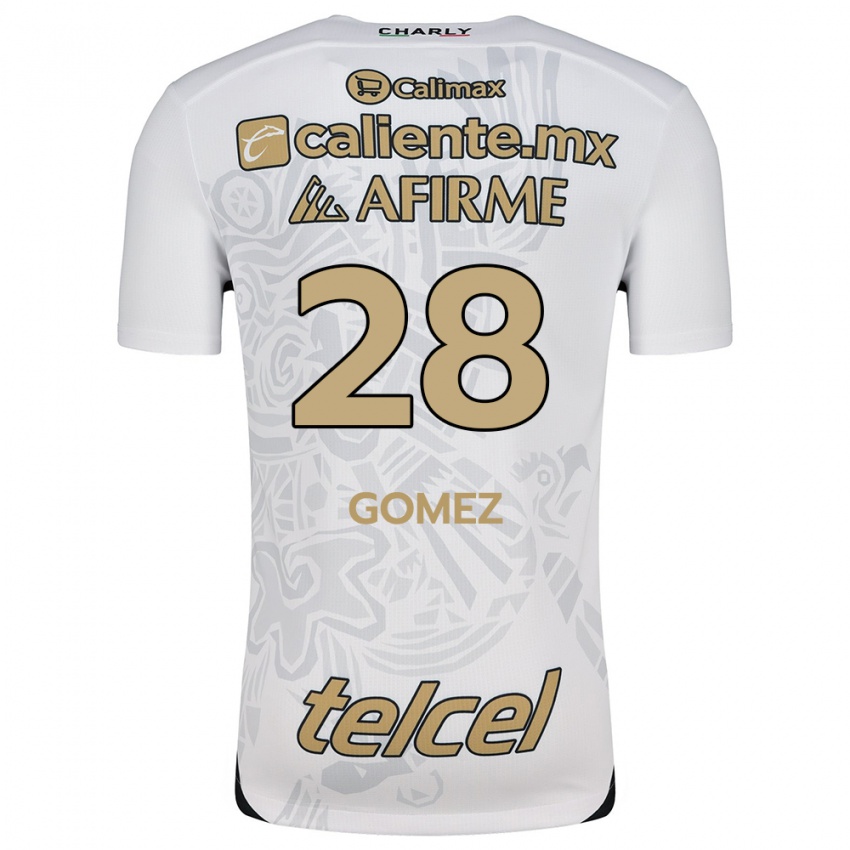 Mænd Alejandro Gómez #28 Hvid Sort Udebane Spillertrøjer 2024/25 Trøje T-Shirt