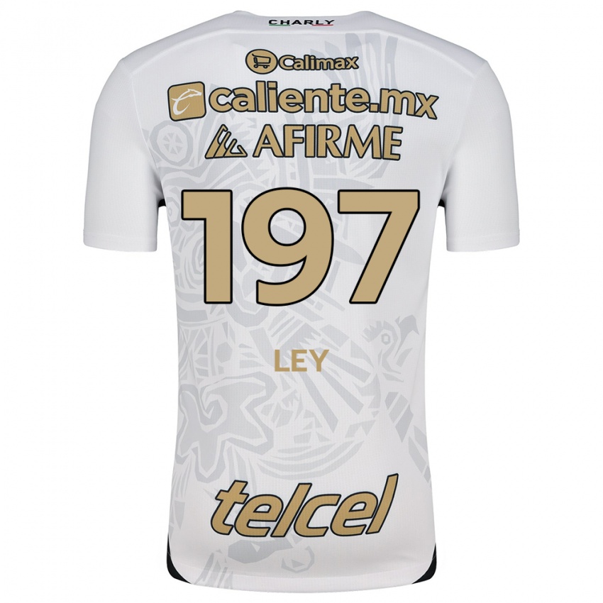 Mænd Emanuel Ley #197 Hvid Sort Udebane Spillertrøjer 2024/25 Trøje T-Shirt