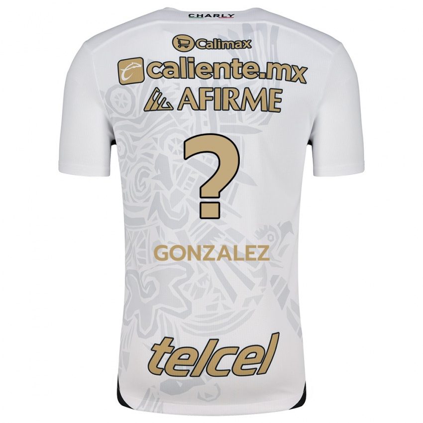 Mænd Óscar González #0 Hvid Sort Udebane Spillertrøjer 2024/25 Trøje T-Shirt