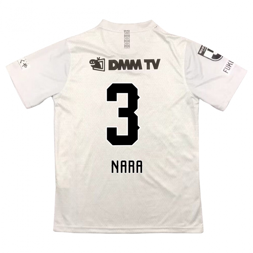 Mænd Tatsuki Nara #3 Grå Sort Udebane Spillertrøjer 2024/25 Trøje T-Shirt