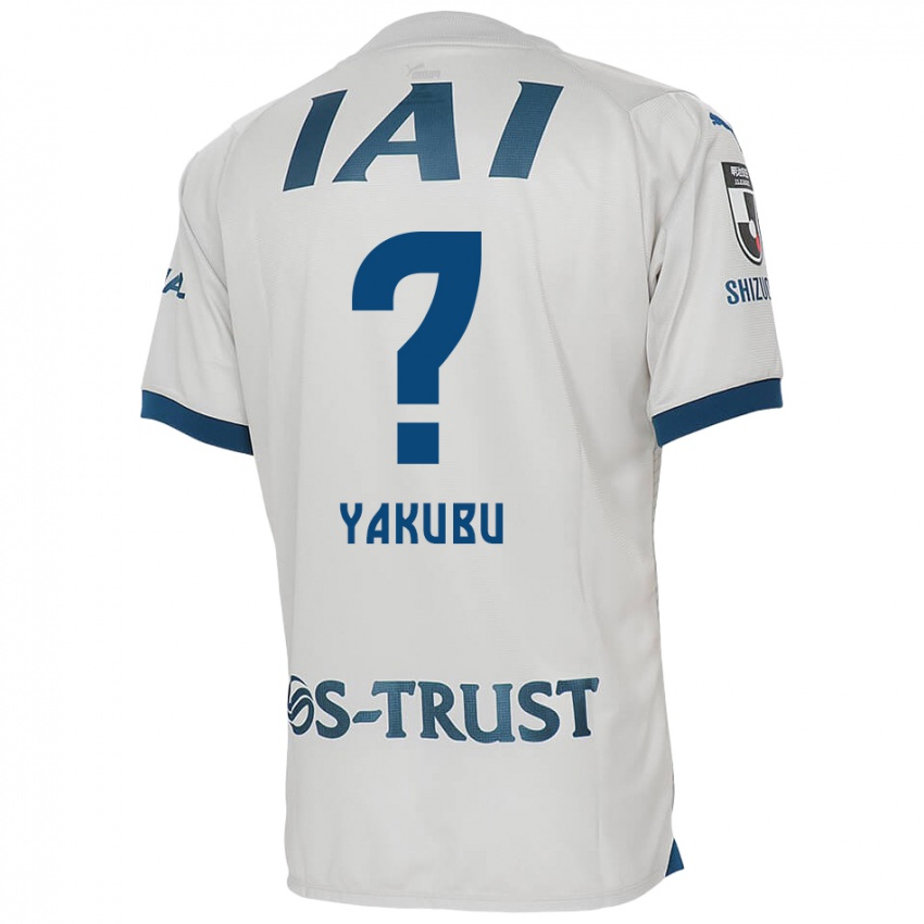 Mænd Aziz Yakubu #0 Hvid Blå Udebane Spillertrøjer 2024/25 Trøje T-Shirt