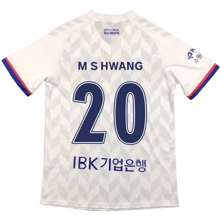 Mænd Soon-Min Hwang #20 Hvid Blå Udebane Spillertrøjer 2024/25 Trøje T-Shirt