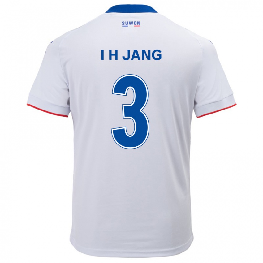 Mænd Ho-Ik Jang #3 Hvid Blå Udebane Spillertrøjer 2024/25 Trøje T-Shirt