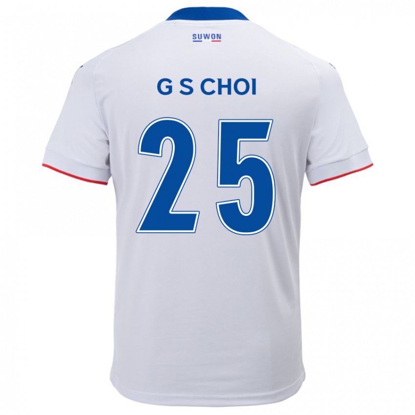 Mænd Sung-Geun Choi #25 Hvid Blå Udebane Spillertrøjer 2024/25 Trøje T-Shirt