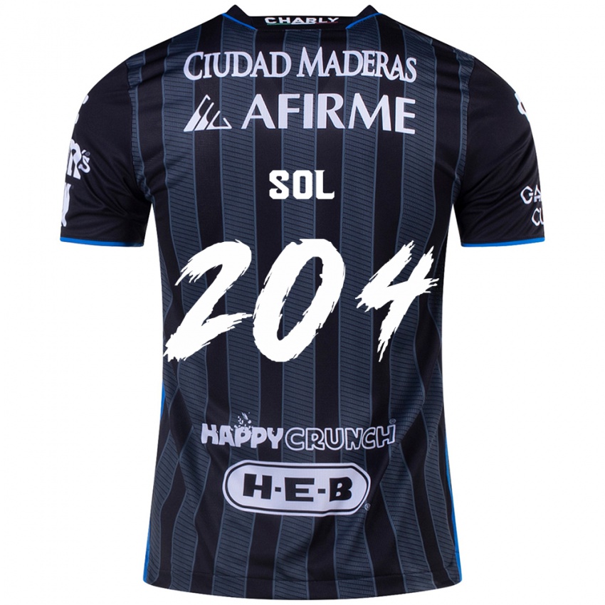 Mænd Martín Sol #204 Hvid Sort Udebane Spillertrøjer 2024/25 Trøje T-Shirt