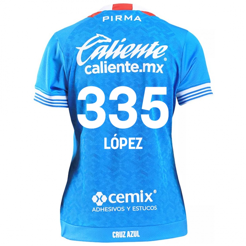 Kvinder Alfredo López #335 Himmelblå Hjemmebane Spillertrøjer 2024/25 Trøje T-Shirt