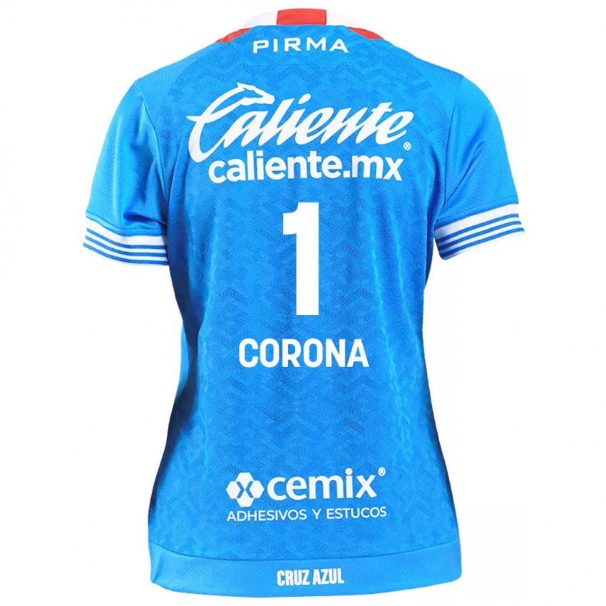 Kvinder Jose De Jesus Corona #1 Himmelblå Hjemmebane Spillertrøjer 2024/25 Trøje T-Shirt