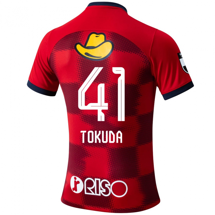 Kvinder Homare Tokuda #41 Rød Blå Hvid Hjemmebane Spillertrøjer 2024/25 Trøje T-Shirt