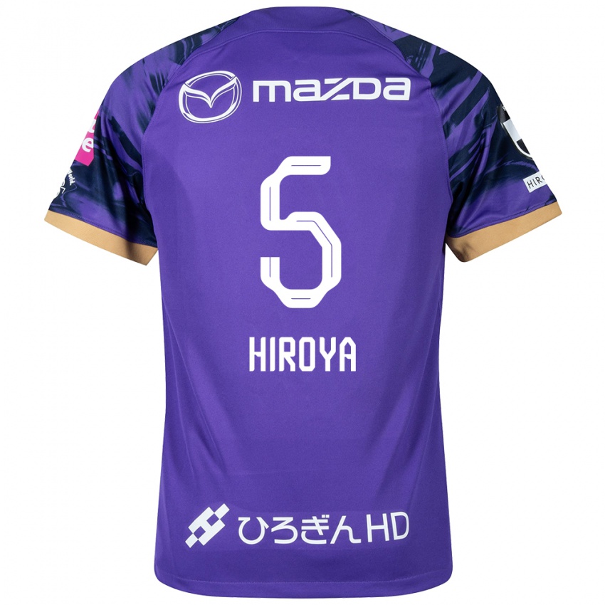 Kvinder Hiroya Matsumoto #5 Lilla Hvid Hjemmebane Spillertrøjer 2024/25 Trøje T-Shirt