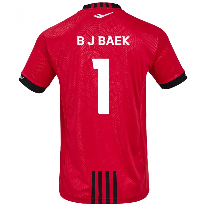 Kvinder Jong-Beom Baek #1 Rød Sort Hjemmebane Spillertrøjer 2024/25 Trøje T-Shirt