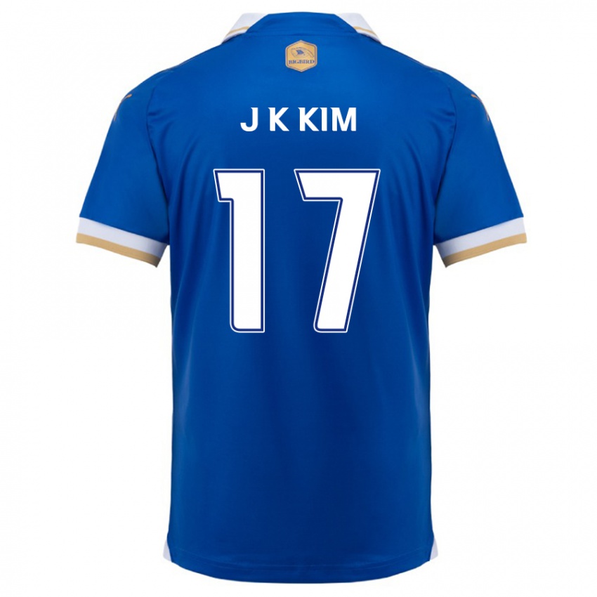 Kvinder Kyeong-Jung Kim #17 Blå Hvid Hjemmebane Spillertrøjer 2024/25 Trøje T-Shirt