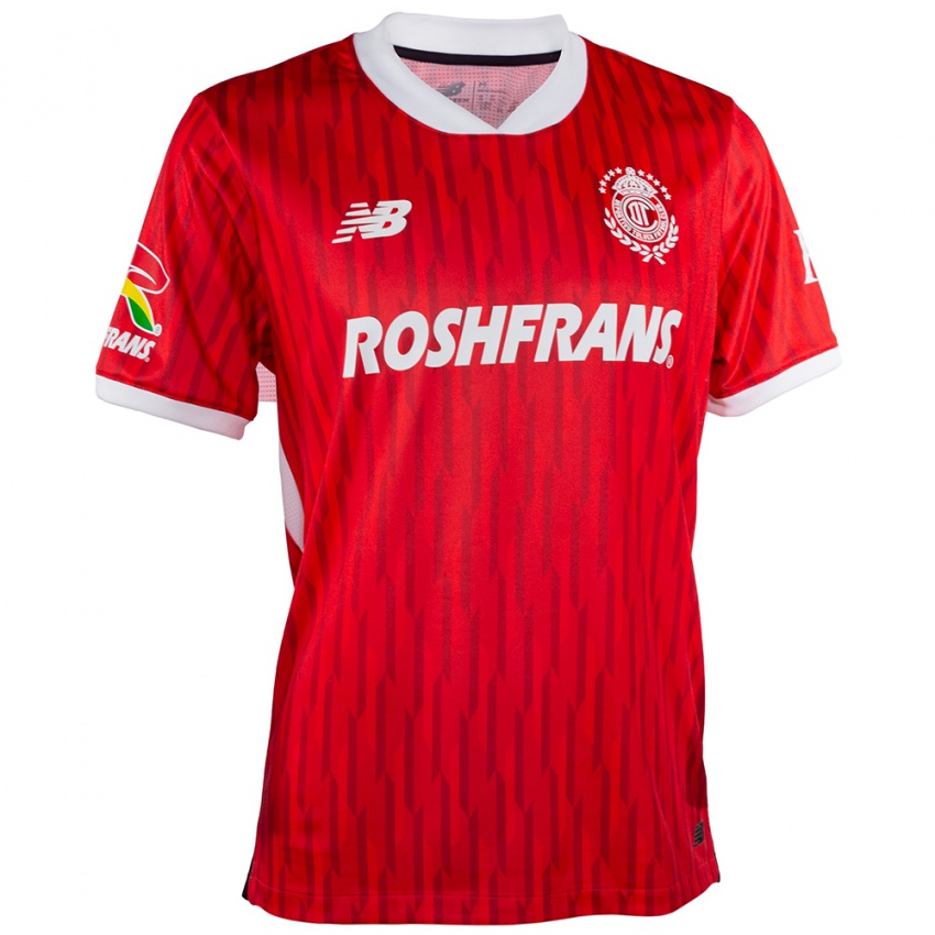 Kvinder Juan Escobar #0 Rød Hvid Hjemmebane Spillertrøjer 2024/25 Trøje T-Shirt