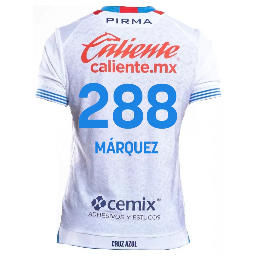 Kvinder Víctor Márquez #288 Hvid Blå Udebane Spillertrøjer 2024/25 Trøje T-Shirt