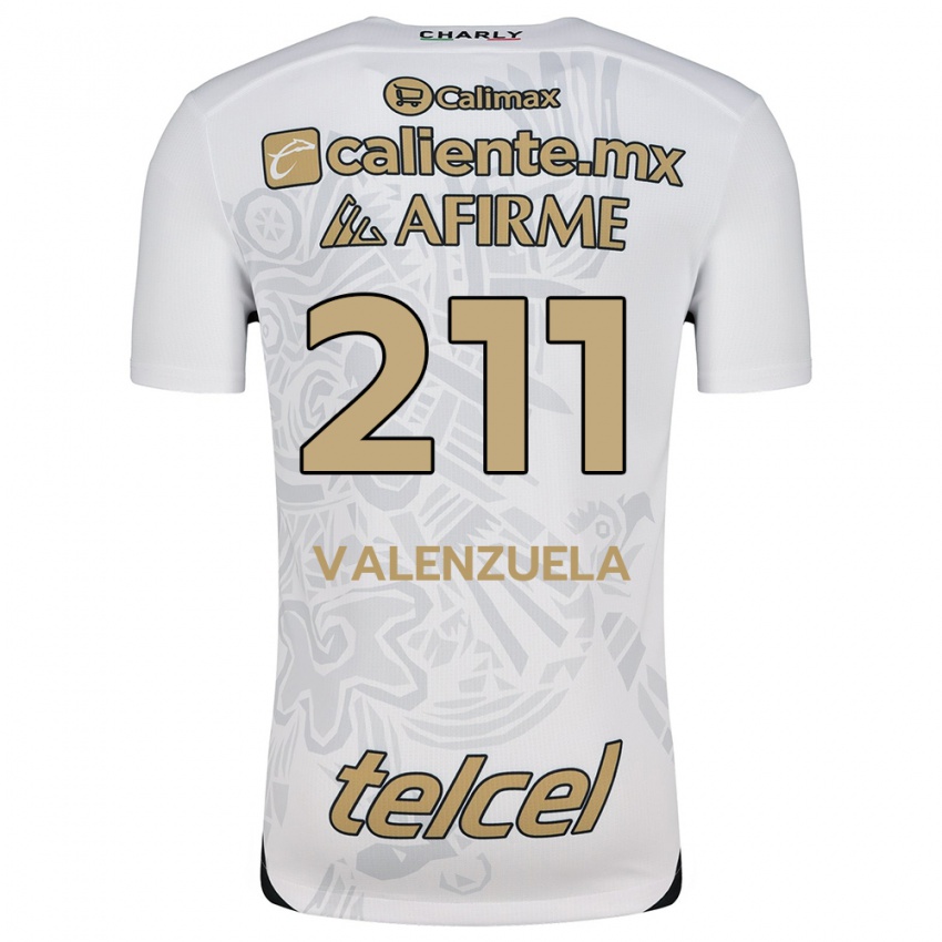 Kvinder Aldieri Valenzuela #211 Hvid Sort Udebane Spillertrøjer 2024/25 Trøje T-Shirt