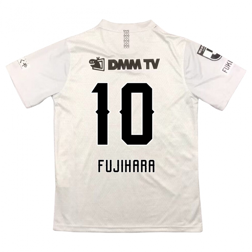 Kvinder Naoatsu Fujihara #10 Grå Sort Udebane Spillertrøjer 2024/25 Trøje T-Shirt