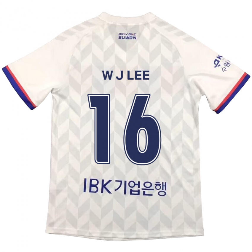 Kvinder Jae-Won Lee #16 Hvid Blå Udebane Spillertrøjer 2024/25 Trøje T-Shirt