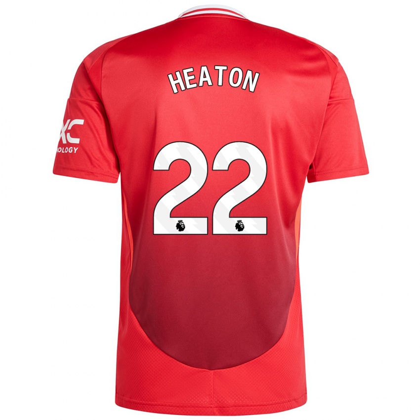 Børn Tom Heaton #22 Lyse Rødt Hjemmebane Spillertrøjer 2024/25 Trøje T-Shirt