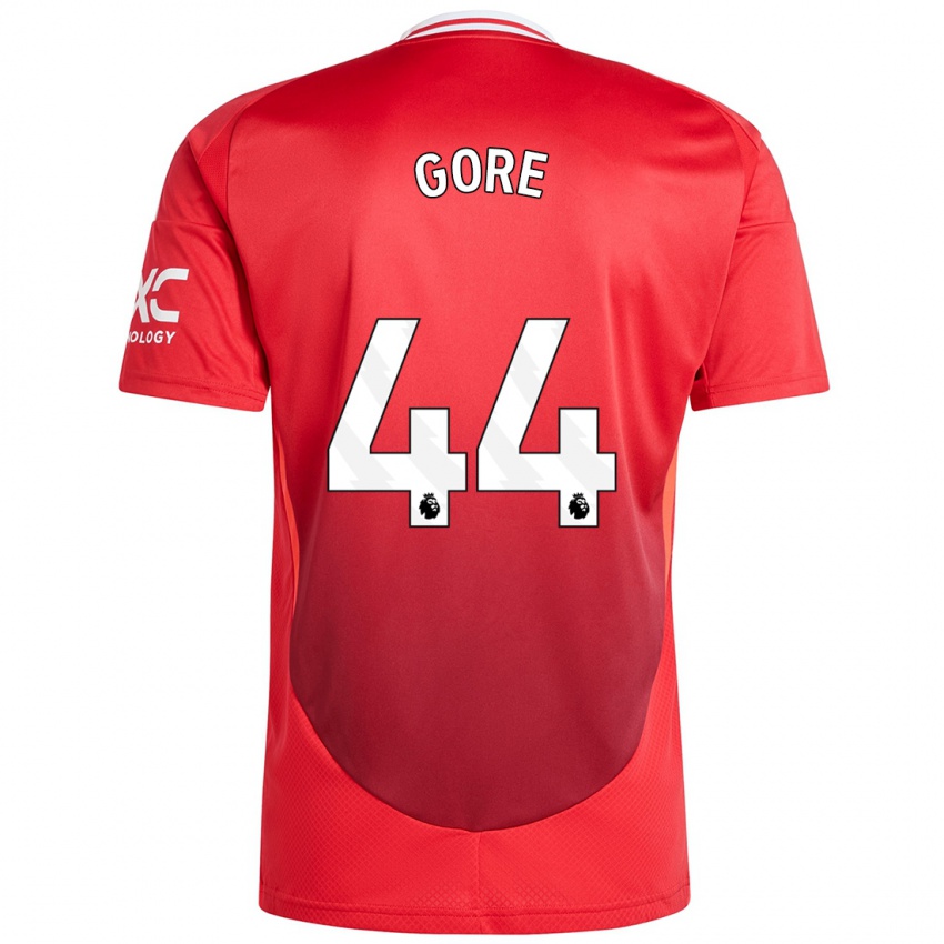 Børn Daniel Gore #44 Lyse Rødt Hjemmebane Spillertrøjer 2024/25 Trøje T-Shirt