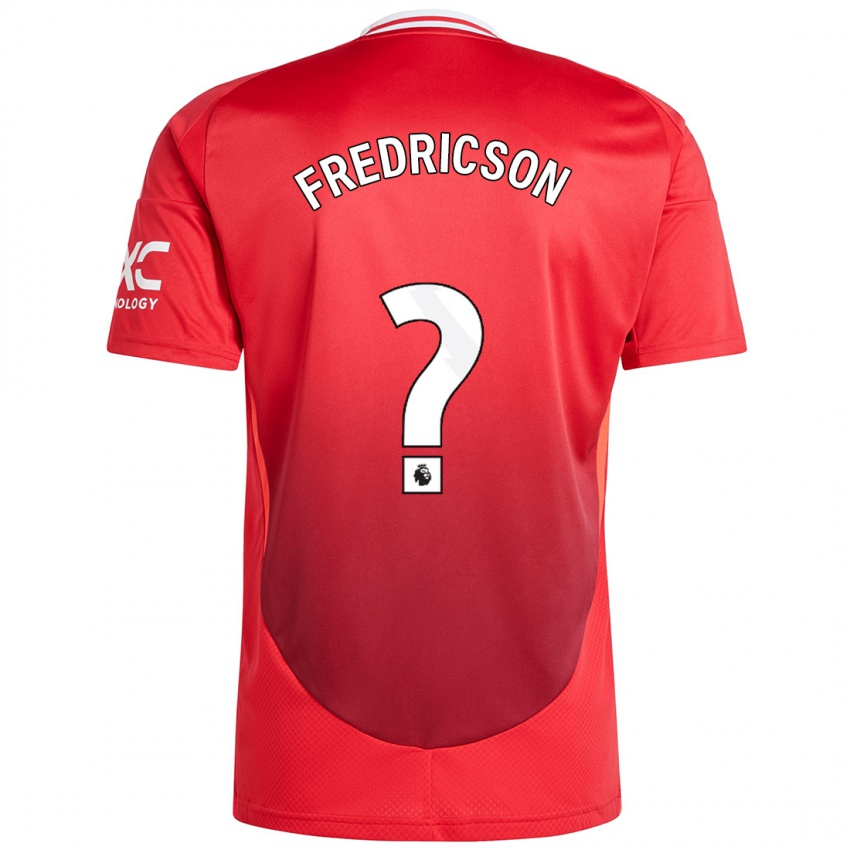 Børn Tyler Fredricson #0 Lyse Rødt Hjemmebane Spillertrøjer 2024/25 Trøje T-Shirt