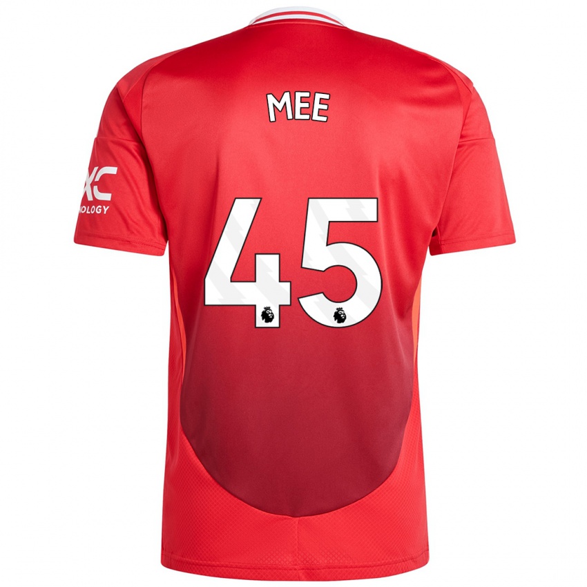 Børn Dermot Mee #45 Lyse Rødt Hjemmebane Spillertrøjer 2024/25 Trøje T-Shirt