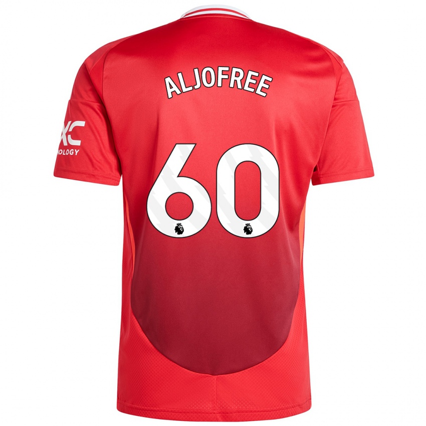 Børn Sonny Aljofree #60 Lyse Rødt Hjemmebane Spillertrøjer 2024/25 Trøje T-Shirt