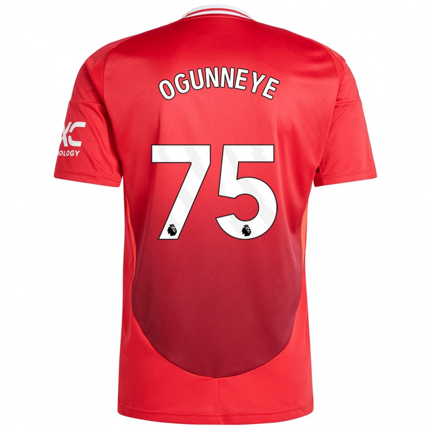 Børn Habeeb Ogunneye #75 Lyse Rødt Hjemmebane Spillertrøjer 2024/25 Trøje T-Shirt