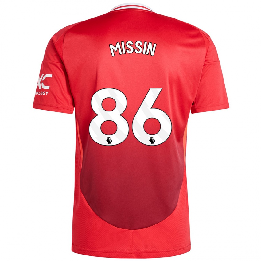 Børn Ashton Missin #86 Lyse Rødt Hjemmebane Spillertrøjer 2024/25 Trøje T-Shirt