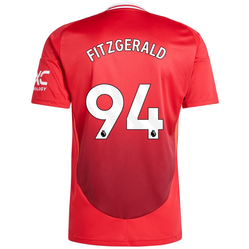 Børn Jayce Fitzgerald #94 Lyse Rødt Hjemmebane Spillertrøjer 2024/25 Trøje T-Shirt