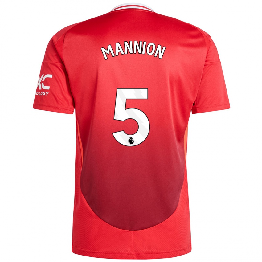 Børn Aoife Mannion #5 Lyse Rødt Hjemmebane Spillertrøjer 2024/25 Trøje T-Shirt