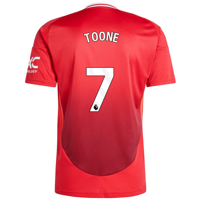 Børn Ella Toone #7 Lyse Rødt Hjemmebane Spillertrøjer 2024/25 Trøje T-Shirt