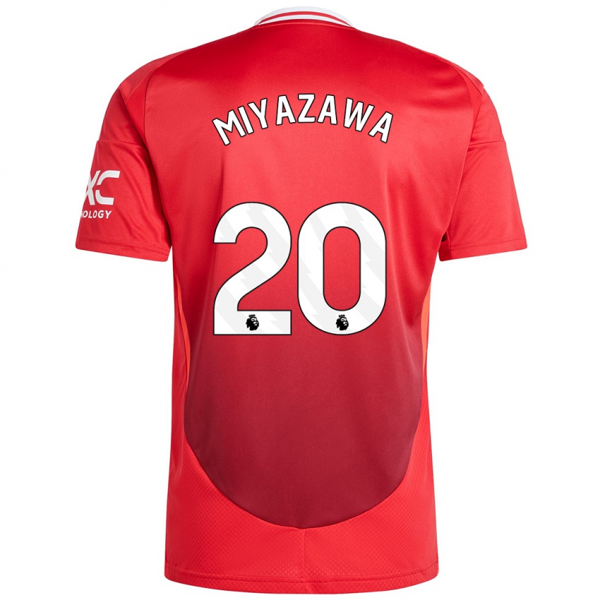 Børn Hinata Miyazawa #20 Lyse Rødt Hjemmebane Spillertrøjer 2024/25 Trøje T-Shirt