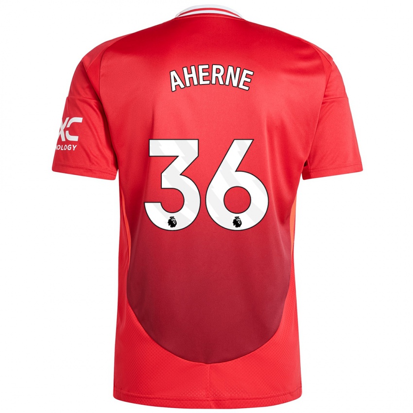 Børn Alyssa Aherne #36 Lyse Rødt Hjemmebane Spillertrøjer 2024/25 Trøje T-Shirt