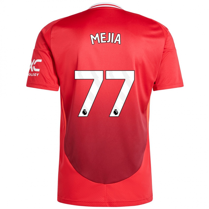 Børn Mateo Mejia #77 Lyse Rødt Hjemmebane Spillertrøjer 2024/25 Trøje T-Shirt