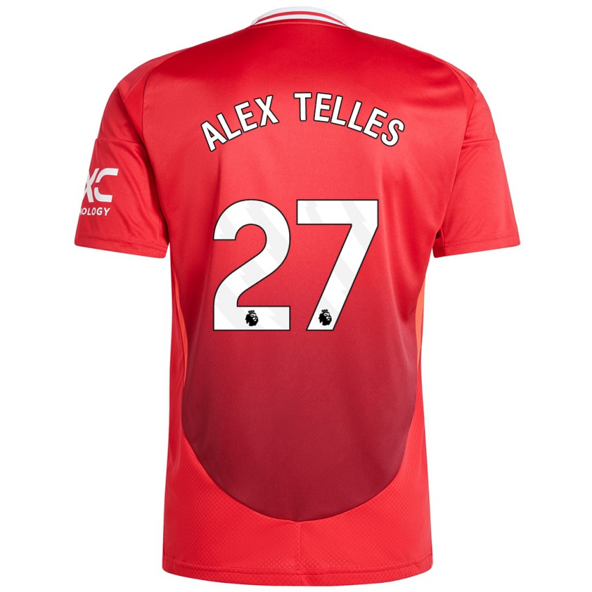 Børn Alex Nicolao Telles #27 Lyse Rødt Hjemmebane Spillertrøjer 2024/25 Trøje T-Shirt