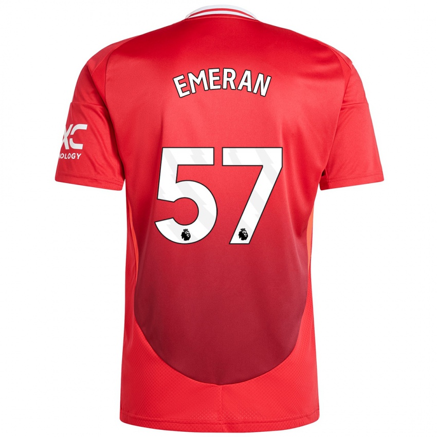 Børn Noam Emeran #57 Lyse Rødt Hjemmebane Spillertrøjer 2024/25 Trøje T-Shirt