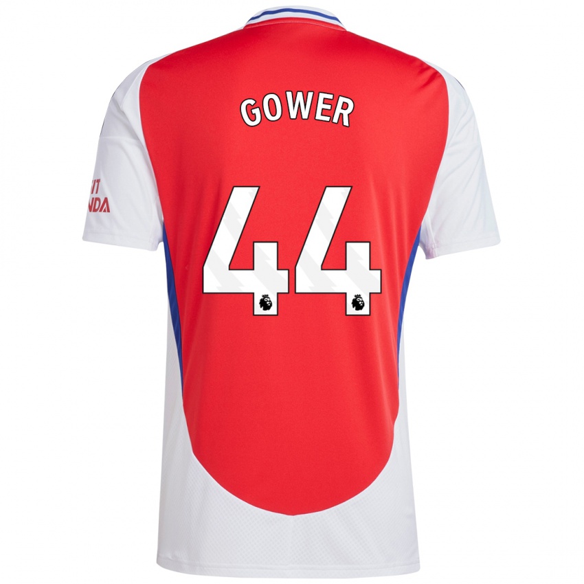 Børn Jimi Gower #44 Rød Hvid Hjemmebane Spillertrøjer 2024/25 Trøje T-Shirt