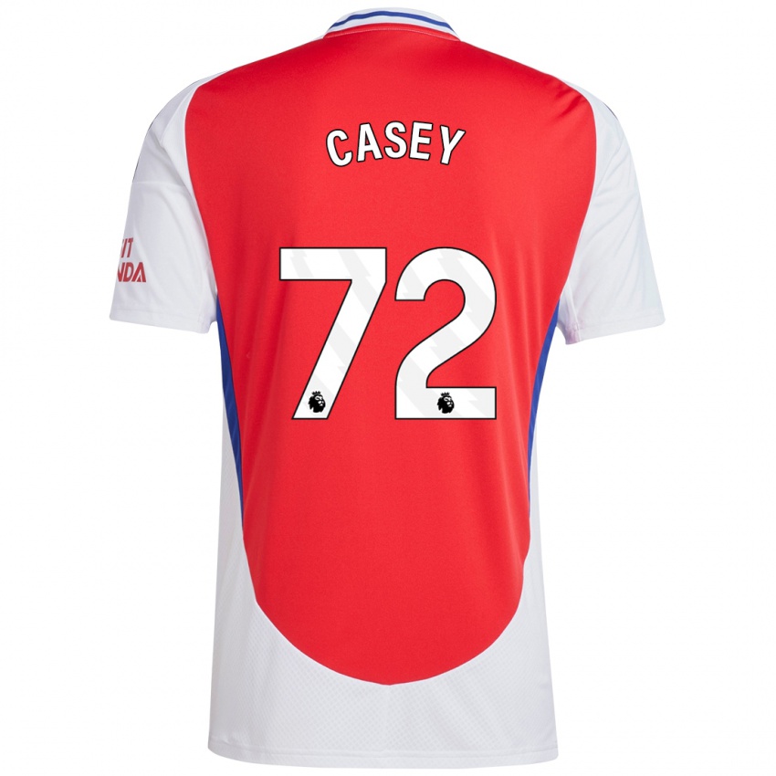 Børn Dan Casey #72 Rød Hvid Hjemmebane Spillertrøjer 2024/25 Trøje T-Shirt