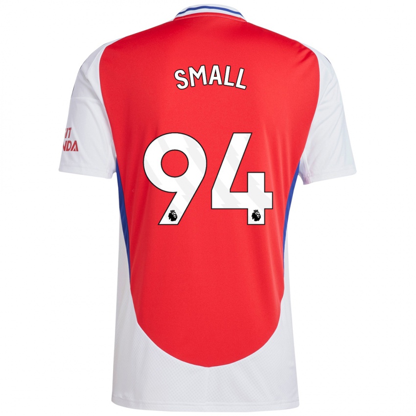 Børn Coby Small #94 Rød Hvid Hjemmebane Spillertrøjer 2024/25 Trøje T-Shirt