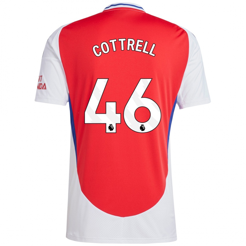 Børn Ben Cottrell #46 Rød Hvid Hjemmebane Spillertrøjer 2024/25 Trøje T-Shirt