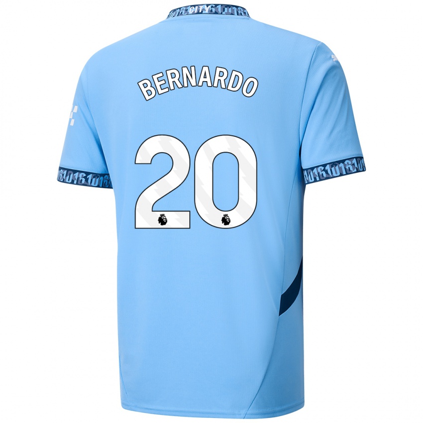 Børn Bernardo Silva #20 Marineblå Hjemmebane Spillertrøjer 2024/25 Trøje T-Shirt