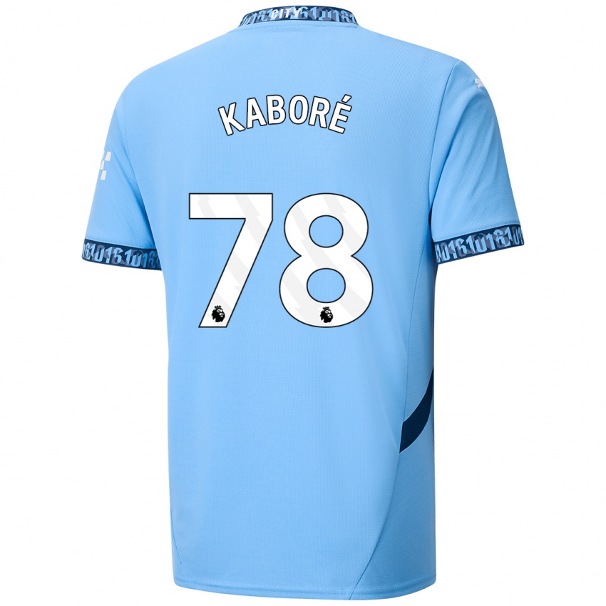 Børn Issa Kabore #78 Marineblå Hjemmebane Spillertrøjer 2024/25 Trøje T-Shirt