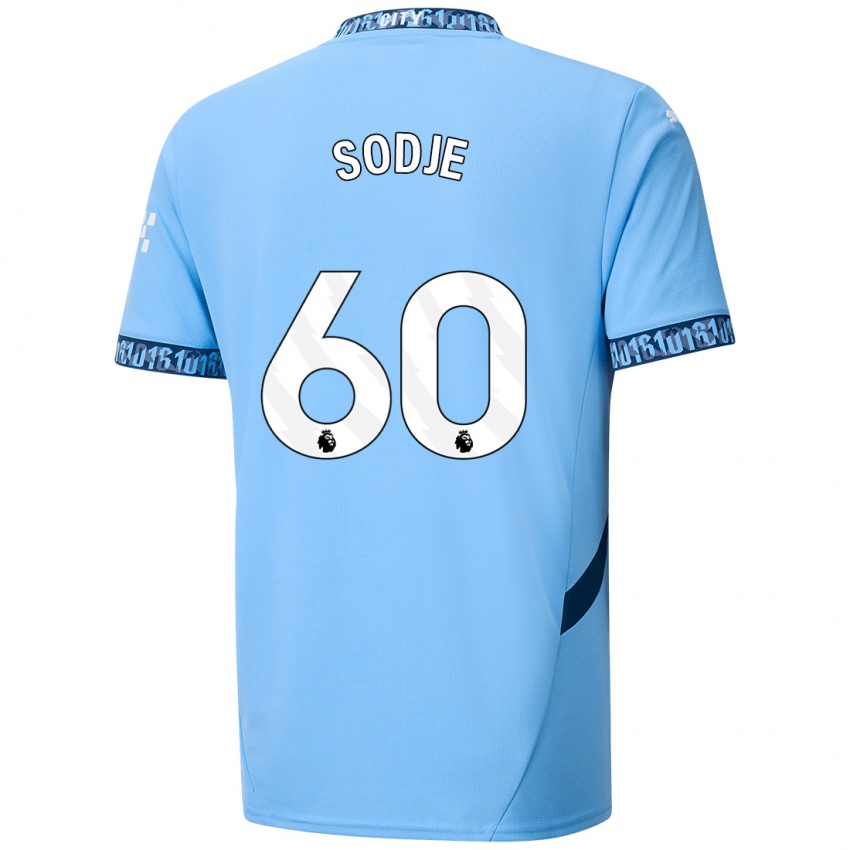 Børn Tai Sodje #60 Marineblå Hjemmebane Spillertrøjer 2024/25 Trøje T-Shirt