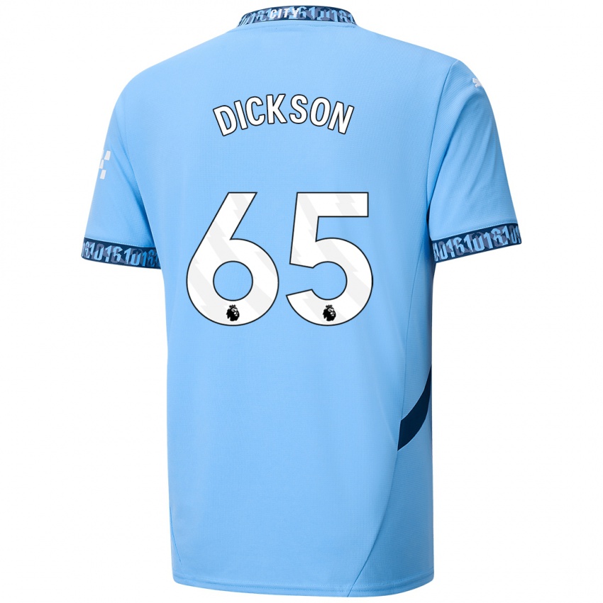 Børn Will Dickson #65 Marineblå Hjemmebane Spillertrøjer 2024/25 Trøje T-Shirt