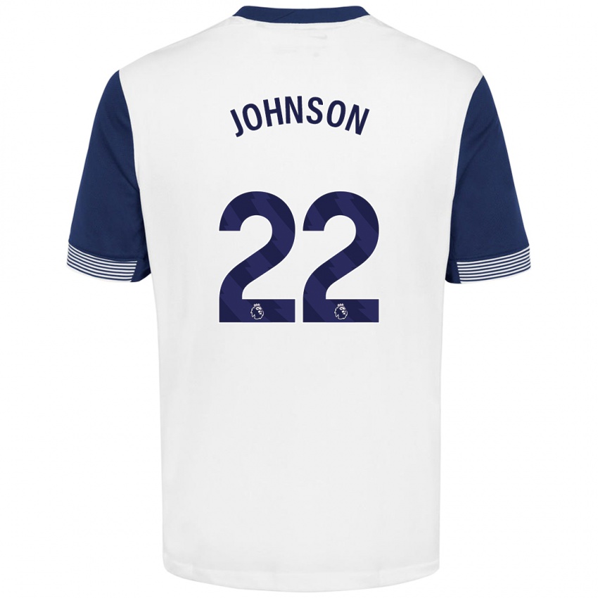 Børn Brennan Johnson #22 Hvid Blå Hjemmebane Spillertrøjer 2024/25 Trøje T-Shirt