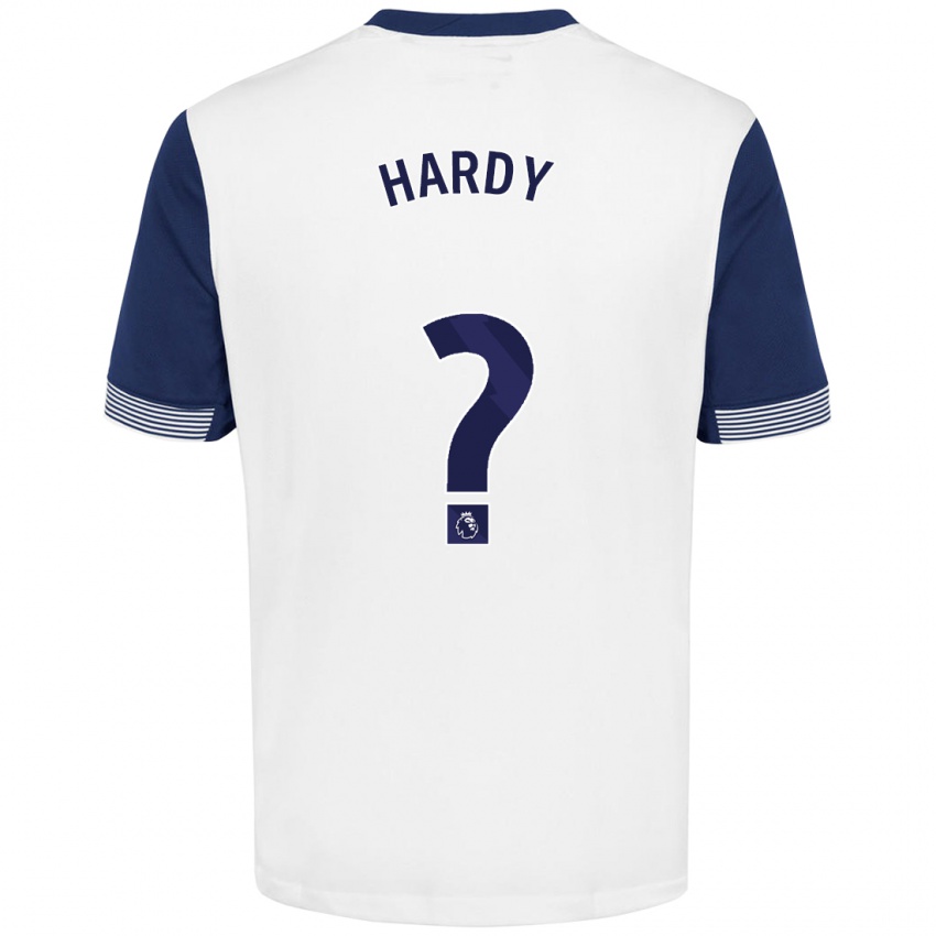 Børn Malachi Hardy #0 Hvid Blå Hjemmebane Spillertrøjer 2024/25 Trøje T-Shirt