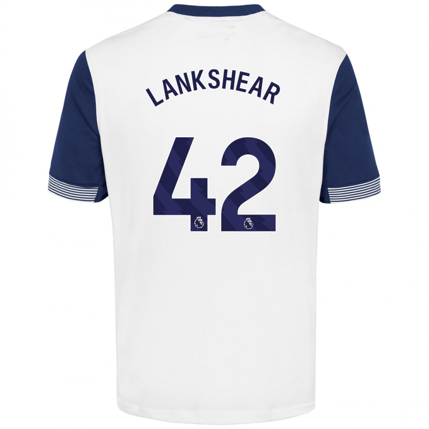 Børn Will Lankshear #42 Hvid Blå Hjemmebane Spillertrøjer 2024/25 Trøje T-Shirt