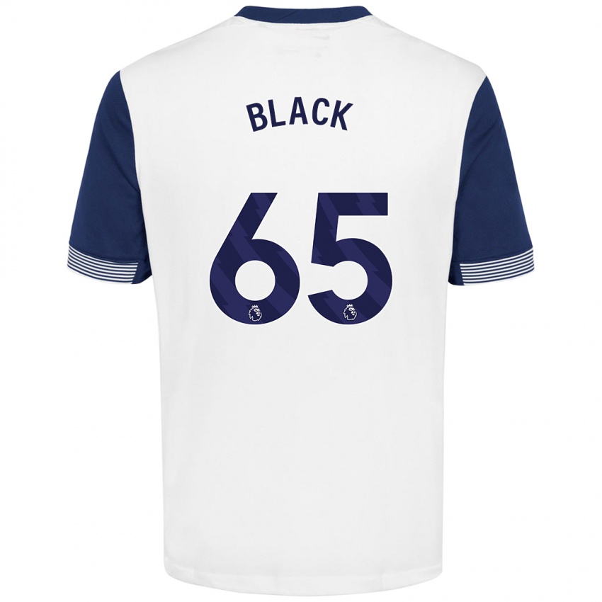 Børn Leo Black #65 Hvid Blå Hjemmebane Spillertrøjer 2024/25 Trøje T-Shirt